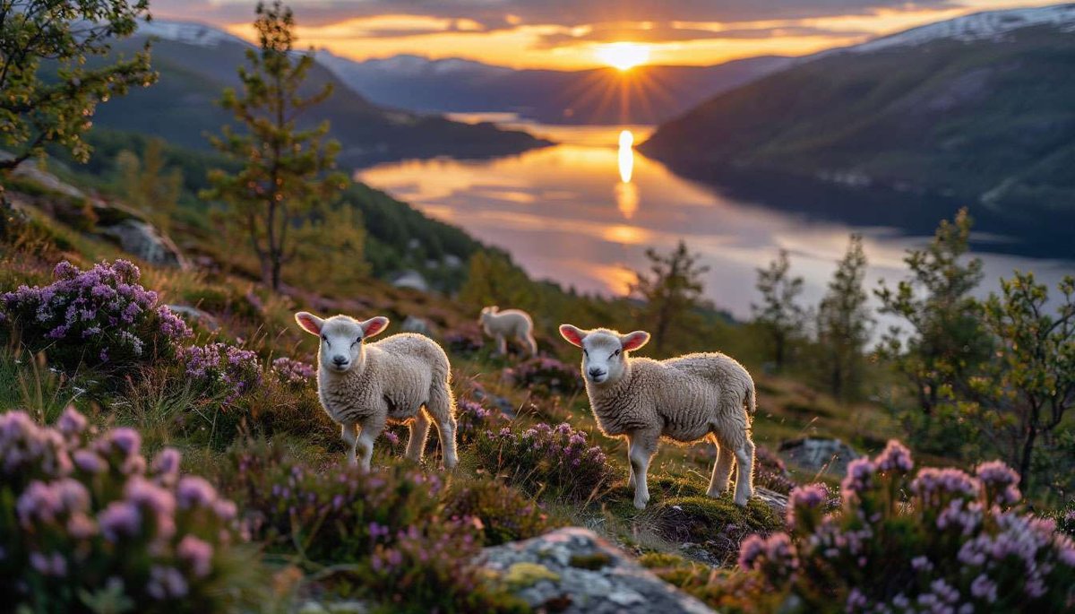 Free-range fjell lambs—source of Norway’s revered mountain flavour.