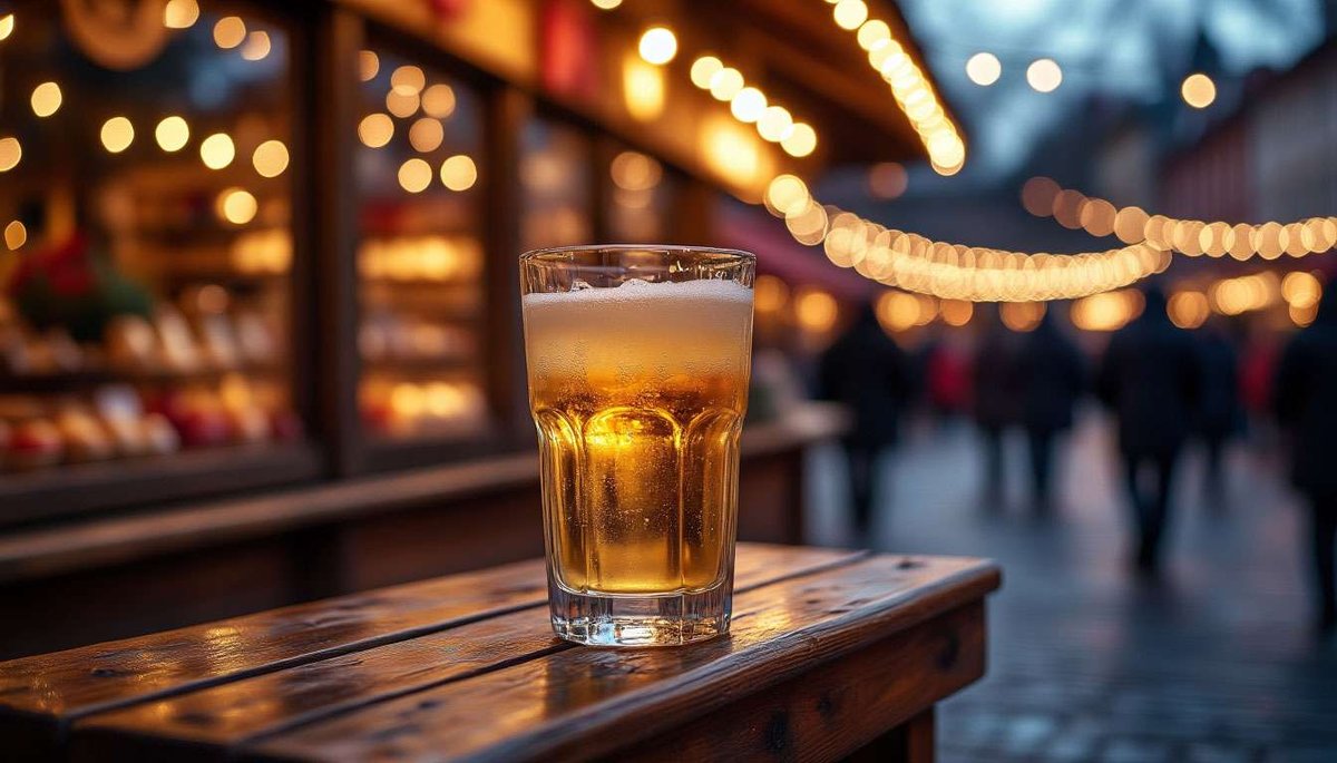 Spiced gløgg glows against Oslo’s yuletide lights—comfort without the booze.
