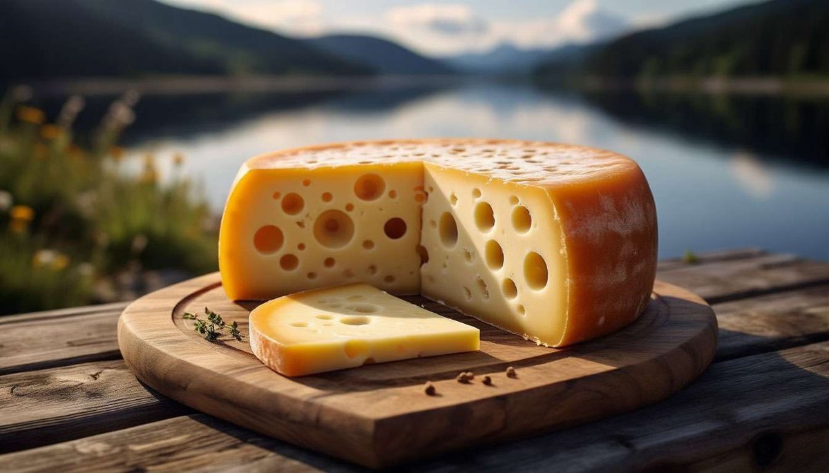 A glossy Jarlsberg wheel with its signature holes invites you to discover Norway’s nutty-sweet “Swiss” icon.