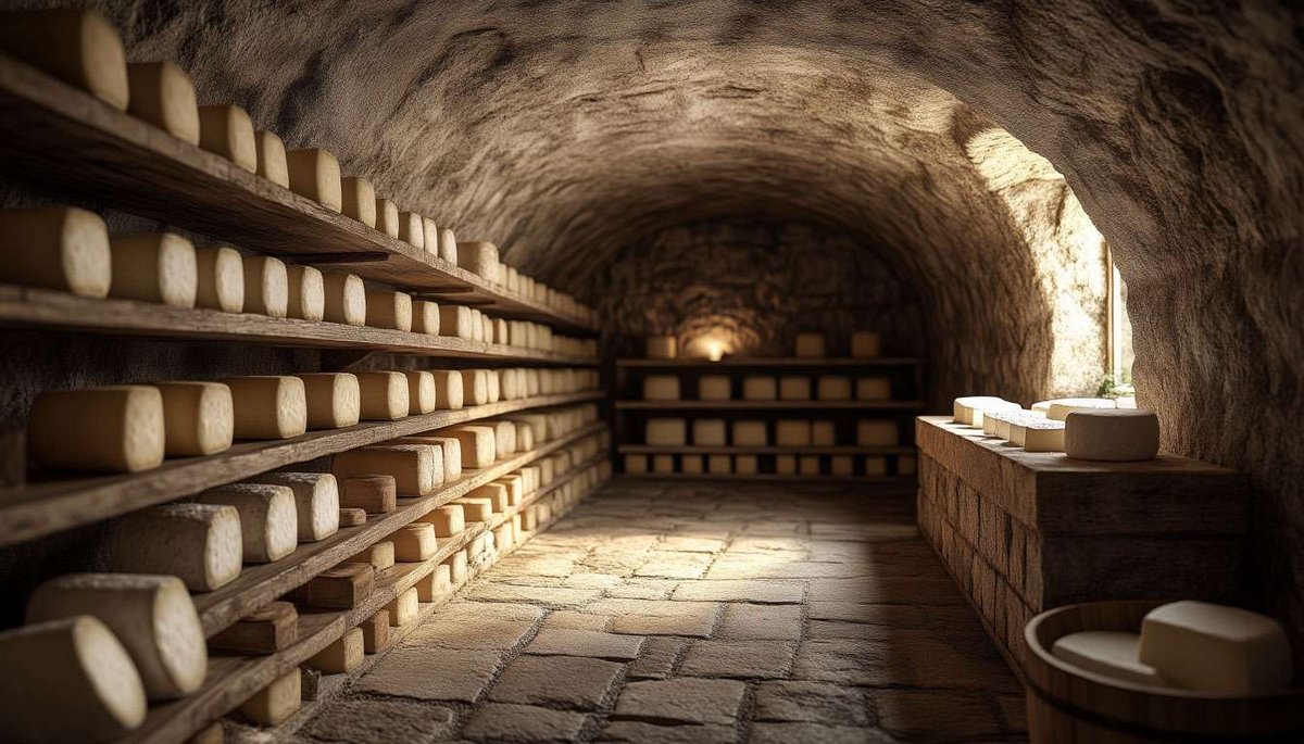 Norway’s artisanal cheese cave—Kraftkar, Fanaost, and chèvre quietly maturing in the cool Hardanger air.