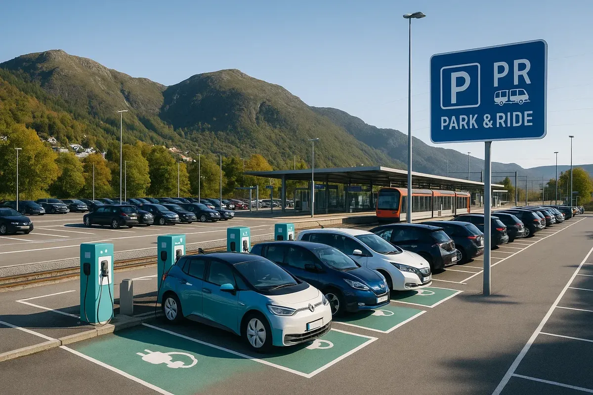 P+R parking with chargers — бюджетный способ оставить авто и пересесть на транспорт