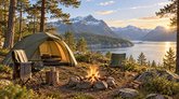 Gjestehus, hytte og campingplass – Guesthouse, cabin and campsite
