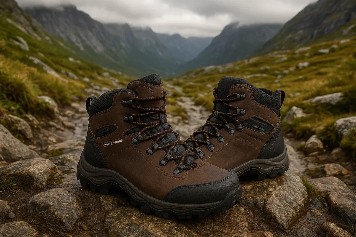 Durable waterproof trekking boots for hiking in Norway’s mountains