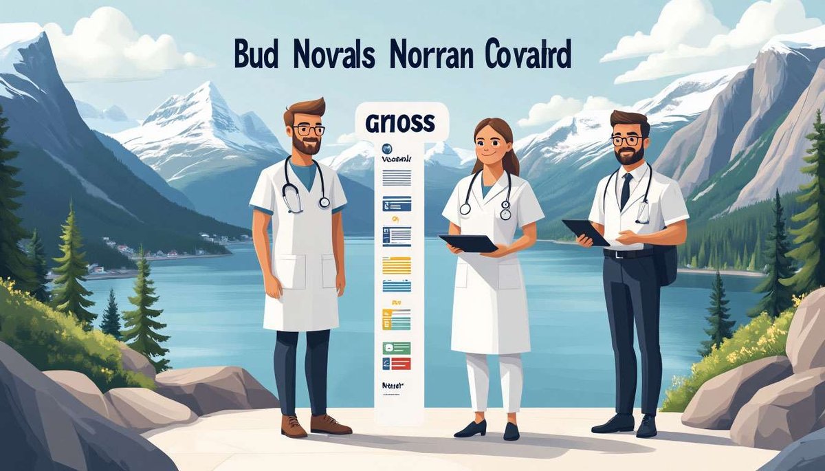 Brutto- og nettolønn i ulike yrker i Norge
